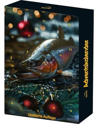 Produktbild von Salmo Adventskalender 2026 für Angler – limitierte Auflage mit Montagen und Ködern