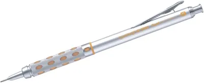 Produktbild von Druckbleistift Graphgear 1000 0,9mm silber/gelb Packung mit 12 Stück
