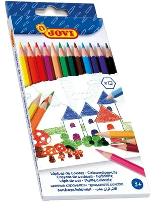 Obrázok produktu pre Jovi Wooden Pencils Sada farebnch ceruziek 12 ks