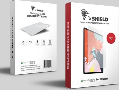 Obrázek produktu pro Compulocks DoubleGlass Screen Shield, Čirá ochranná fólie na displej, 32,8 cm (12.9"), 9H, Tvrzené sklo, 1 kusů