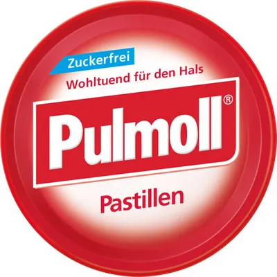 Produktbild von Hustenbonbons PULMOLL zuckerfrei Pastillen für Hals und Stimme 75g