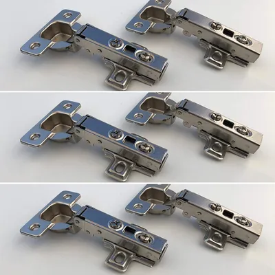 Produktbild von 6er-Set Scharniere mit Softclose (neu) passend für Besta (Ikea) mit 6 Scharniere und 24 Schrauben