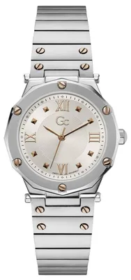 Produktbild von Guess Collection Damen Armbanduhr GC Spirit Lady Silber-Roségold Y60001L1MF