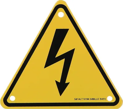 Produktbild von KS Tools Warnschild-Hybrid-Blitz, Aluminium, 100 mm