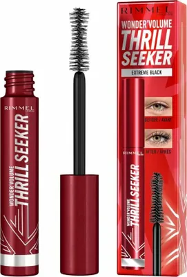 Obrázok produktu pre Rimmel Wonder'Volume Thrill Seeker Predlžujúca a objemová maskara 001 Black, 8 ml