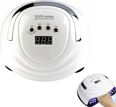 Produktbild von Nagellampe mit 81 LEDs, 380 W Leistung, automatischem Sensor und 4-stufigem Timer, LED-Nageltrockner