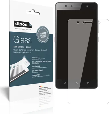 Produktbild von 2x Schutzfolie für Lenovo K8 Plus - Anti-Shock 9H Folie dipos Glass Kunststoffglas