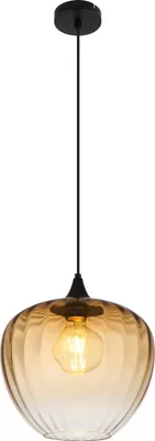 Produktbild von Globo Lighting Hängeleuchte Metall schwarz matt, 1x E27