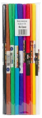 Obrázek produktu pro Vrásněný papír 45 × 200 cm, 10 barev, mix Classic