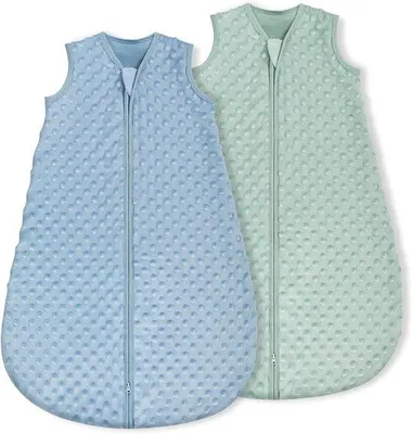 Immagine prodotto di Morbido sacco nanna per neonati - 1,5 TOG - Adatto ai neonati - Blu e verde - Cotone
