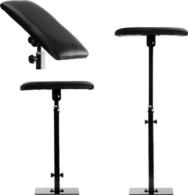Zdjęcie produktu dla Stojak do tatuażu, regulowana wysokość 68-100 cm, przenośna konstrukcja, czarny