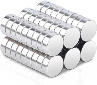 Produktbild von 60 kleine runde Neodymium-Magnete, 6x2mm, starker, für Kühlschrankmagneten, Magnebretter, Whiteboards, Bastelprojekte, Karten