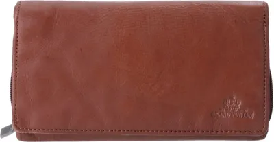 Produktbild von The Skandinavian Brand Damenbörse mit Druckknopf Quer  Cognac