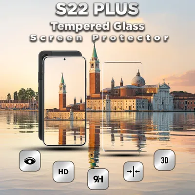 Zdjęcie produktu dla Samsung Galaxy S22 PLUS - szkło hartowane 9H - ochrona wyświetlacza 3D w super jakości