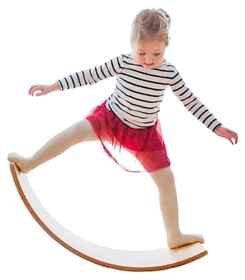 Produktbild von Holz-Balancebrett von Ginger Home – sicheres Spielzeug für Kinder, 82 × 30 × 15 cm