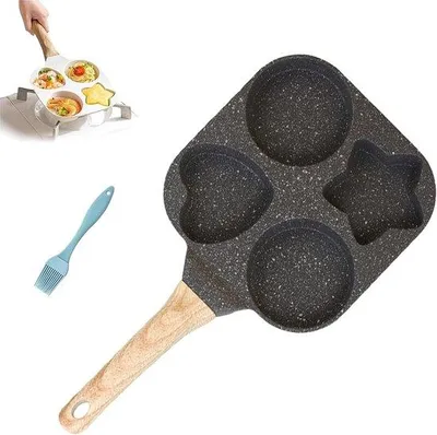 Immagine prodotto di Padella in granito nero con manico resistente al calore