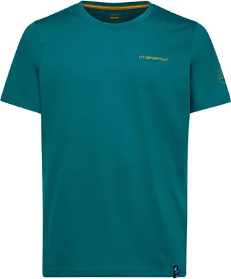 Teal T-Shirt von La Sportiva mit Back-Logo; geeignet für Herren; Teil der Kategorie T-Shirts & Tops.