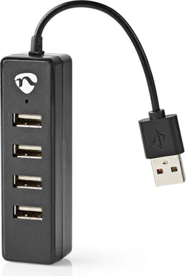 Produktbild von USB-Hub | USB-A-Stecker | 4x USB A Buchse | 4 Port(s) | USB 2.0 | Stromversorgung über USB