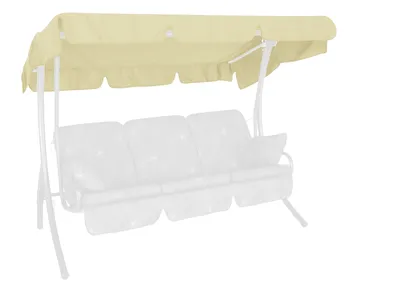 Produktbild von Angerer Hollywoodschaukel Sonnendach 210 x 145 cm Swingtex elfenbein