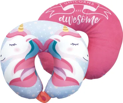 Produktbild von nackenkissen Einhorn Mädchen 28 cm Polyester rosa/blau