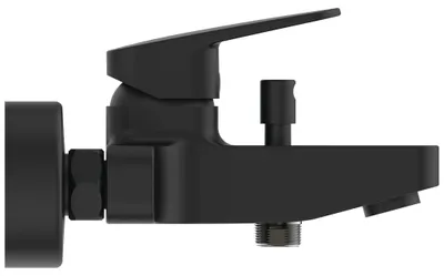 Produktbild von Ideal Standard Badearmatur Ceraplan Aufputz, Ausladung 115-120mm BD256XG Schwarz (Silk Black)
