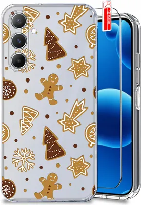 Produktbild von Hülle für Samsung A25 5G, Weihnachtsmotive, verstärkte Schutzhülle + Displayschutzfolie