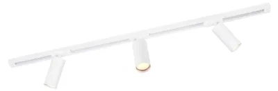Image de Ledvion systeme rail LED 1m monophase Blanc 3 spots sans ampoule GU10