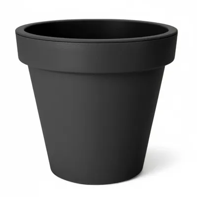 Produktbild von Kunststoff Pflanzkübel XXL groß - 58 cm/anthrazit - Blumenkübel rund für Außen und Innen - Pflanztopf Blumentopf Pflanzgefäß Übertopf