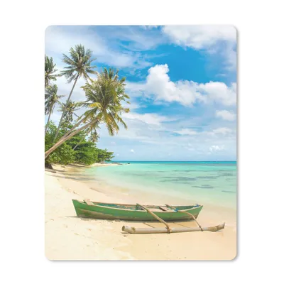 Produktbild von MuchoWow® Mauspad Mousepad Strand - Kanu - Palme - Tropisch 19x23 cm - Mousepads - Maus Mat - Pad - Mausunterlage - Mauspads - Spielen