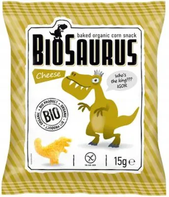 Produktbild von Dinosaurs Mais-Chips mit Käsegeschmack, Glutenfrei, , 15 g