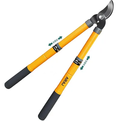 Produktbild von Teleskop-Astschere 42-61cm, Bypass, S50C Stahl, Orange