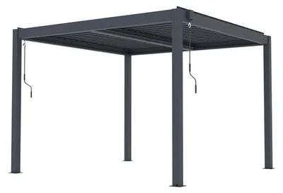 Zdjęcie produktu dla Pergola bioklimatyczna G21 Austin Premium 3x3 m, antracytowa aluminiowa