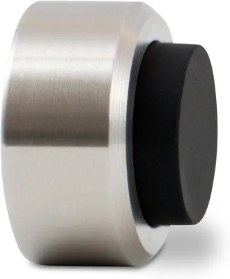 Productafbeelding van Famanu deurstopper van roestvrij staal – rubberen stootkussen, diameter 3,2 cm, hoogte 2 cm