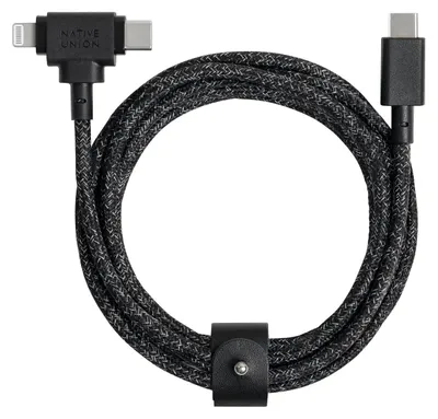 Obrázek produktu pro Native Union Belt Universal Cable (USB-C – Lighting/USB-C) 1.5m, cosmos
