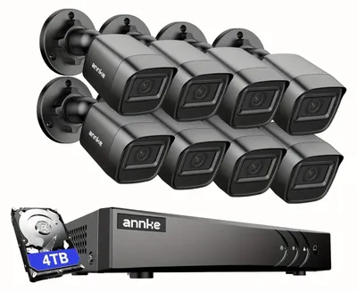 Zdjęcie produktu dla System monitoringu – zestaw kamer monitoringu 4K z zasilaniem PoE, z funkcją dwukierunkowego audio i detekcją opartą na sztucznej inteligencji