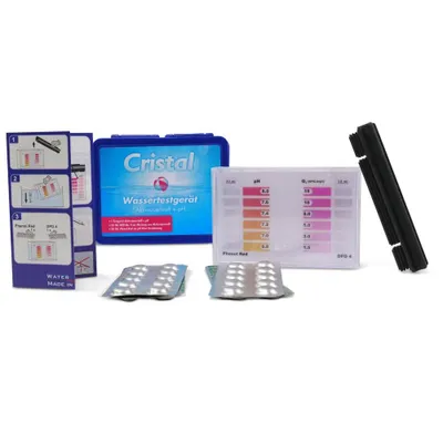Produktbild von CRISTAL SET Wassertestgerät Sauerstoff pH + Nachfüllpackung