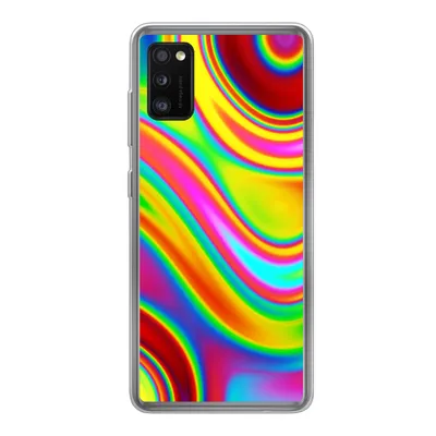 Produktbild von MuchoWow® Handyhülle Schutzhülle Hülle für Samsung Galaxy A41 Kunst - Wellen - Farben - Psychedelisch Silikon Softcase Handy Hülle - Mobiltelefon