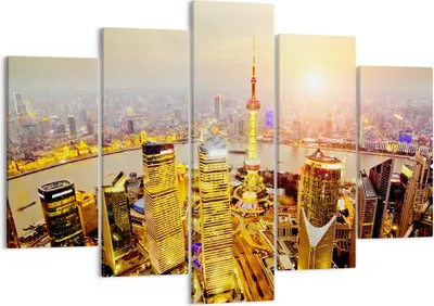 Produktbild von Bild auf Leinwand - Leinwandbild - Architektur asien gebäude - 150x100cm - Wand Bild - Wanddeko - Leinwanddruck - Bilder - Kunstdruck - Wanddekoration - Leinwand bilder - Wandkunst - EA150x100-2399