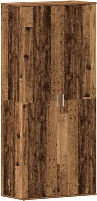 Obrázek produktu pro vidaXL Skříň na boty s policí, staré dřevo, 80 x 39 x 178 cm, dřevotříska