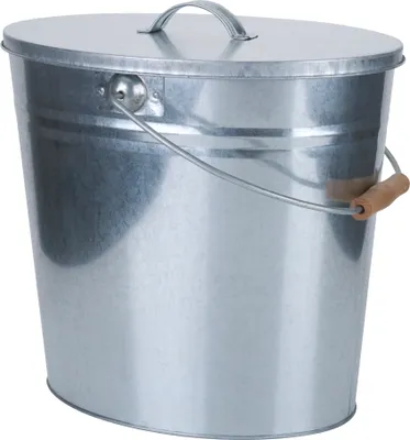 Produktbild von Ascheeimer verzinkt 24 l mit Deckel
