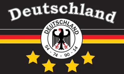 Produktbild von Flagge DEUTSCHLAND 7 4 Sterne schwarz 250 x 150cm, Stoffgewicht ca. 100 g/m² -Fahne- Hissfahne- Hissflagge - Sturmflagge -zum hissen - - keine billige Chinaqualität