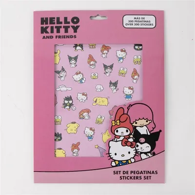 Obrázok produktu pre Cerda Group Hello Kitty Sticker-paket 18.0x25.0x0.1 Cm    One Size