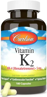 Obrázek produktu pro Carlson Vitamin K2 MK-4 5 mg – 180 tobolek