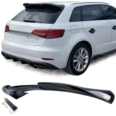 Produktbild von Dachspoiler Heckspoiler OBEN RS schwarz glänzend für Audi A3 8V 2012-2020 Sport