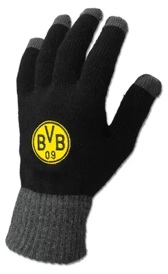 Produktbild von Borussia Dortmund, BVB-Smartphone-Handschuhe, Schwarz, M – Größe M-L