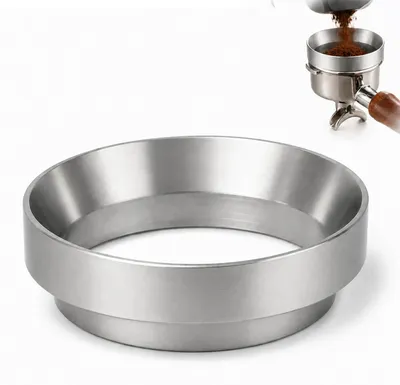 Dosierring 58 mm Aluminium, magnetischer Trichter für Espresso