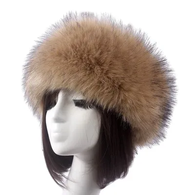 Produktbild von Frauen Herbst Winter Kunstpelz Verdickte Mütze Im Freien Kältebeständige Warme Plüsch Beanie-5