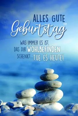 Produktbild von Geburtstag - Glückwunschkarte im Format 11,5 x 17 cm mit Umschlag