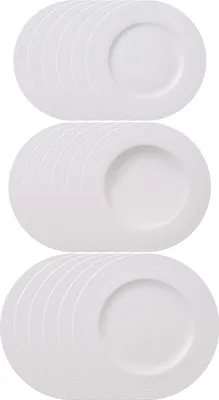 Produktbild von Villeroy & Boch White Pearl Teller-Set 18-teilig