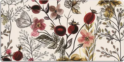 Produktbild von Schreibtischmatte Tischunterlage 120x60 cm Mauspad - Feldblumen